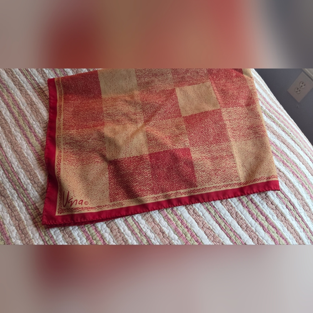 Vera Neumann Vintage Square Scarf Womens Neck Wrap Lightweight